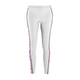 Comfy & Unique Signature Pink Golf Stripe Women's Casual Leggings