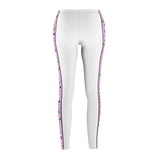 Comfy & Unique Signature Pink Golf Stripe Women's Casual Leggings