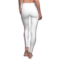 Comfy & Unique Signature Pink Golf Stripe Women's Casual Leggings